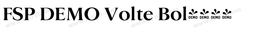 FSP DEMO Volte Bol字体转换 FSP DEMO Volte Bol字体转换